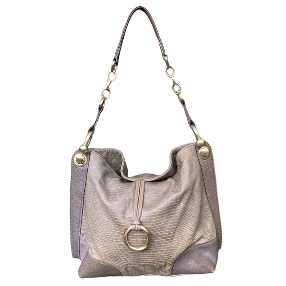 BCBGMaxAzria Handbags - BCBGMaxAzria leather embossed hobo bag purse